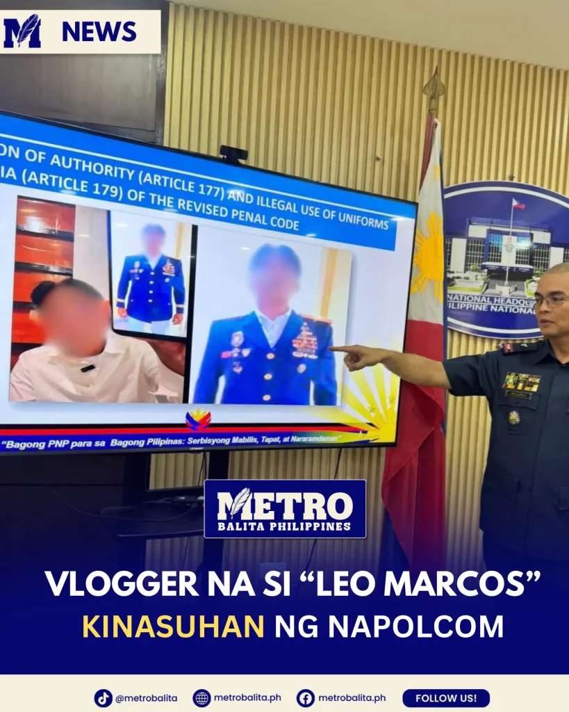 image of isyu kay leo marcos: napolcom maghahain ng kaso sa umano’y fake pnp uniform