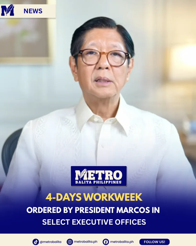 image of 4 days work week ordered by marcos in select government agencies