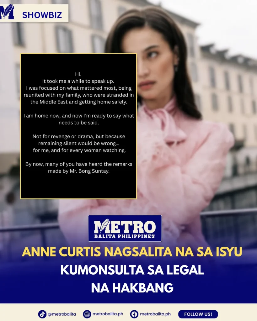 image of anne curtis speaks out, seeks legal advice after controversy