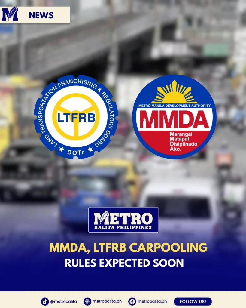 image of mmda, ltfrb carpooling guidelines seen as solution to fuel crisis impact
