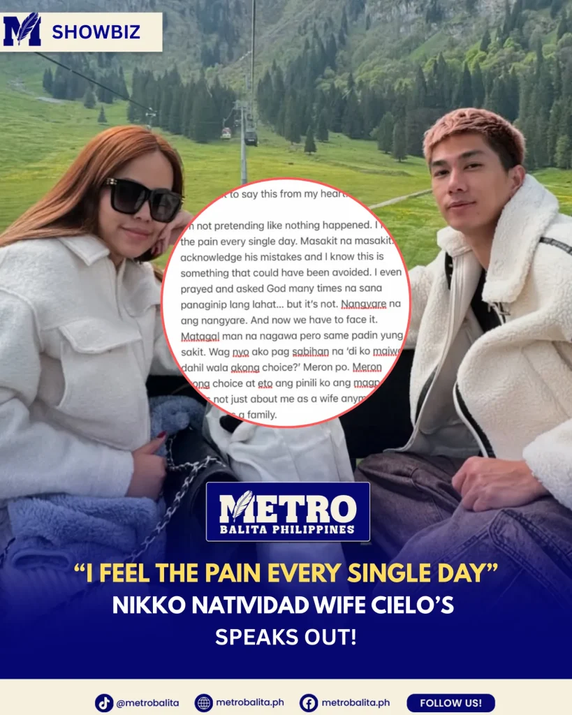 image of nikko natividad issue: wife cielo breaks silence “i feel the pain every single day”