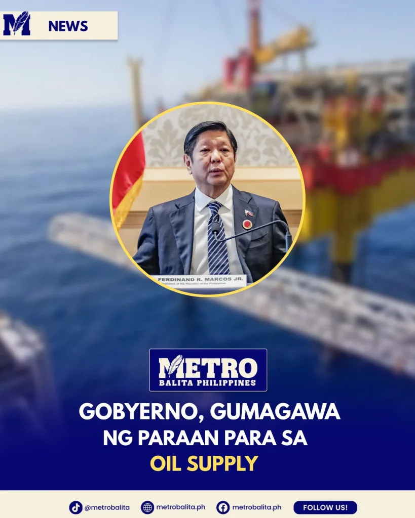 image of marcos confirms ongoing search for new oil sources in the philippines