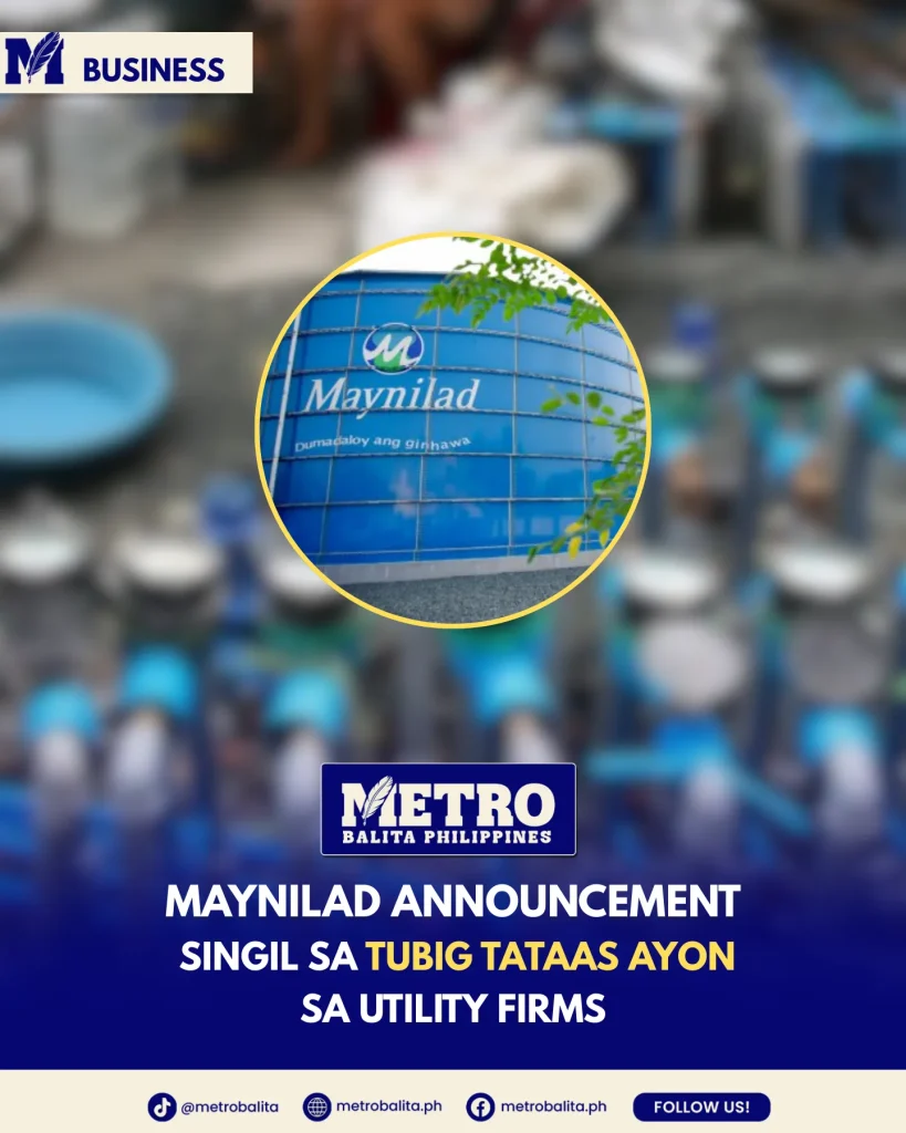 image of water rate update: mas mataas na singil sa tubig inaasahan sa abril