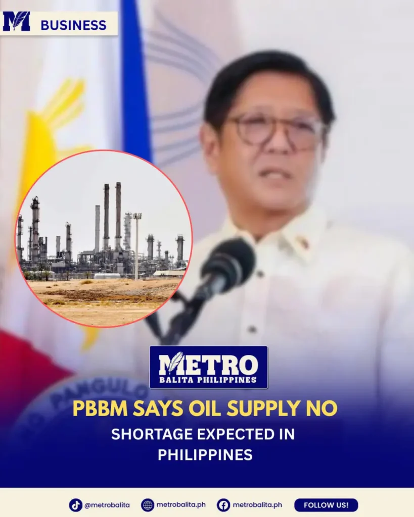 image of pbbm says oil supply assures stable in ph
