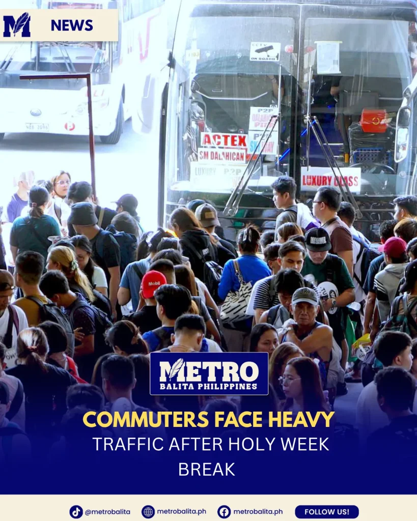 image of back-to-work rush hits metro manila commuters after holy week