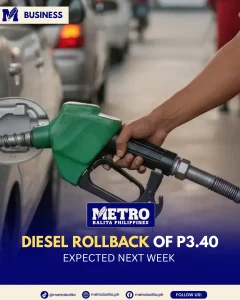 image of diesel rollback update shows price drop for diesel and gas