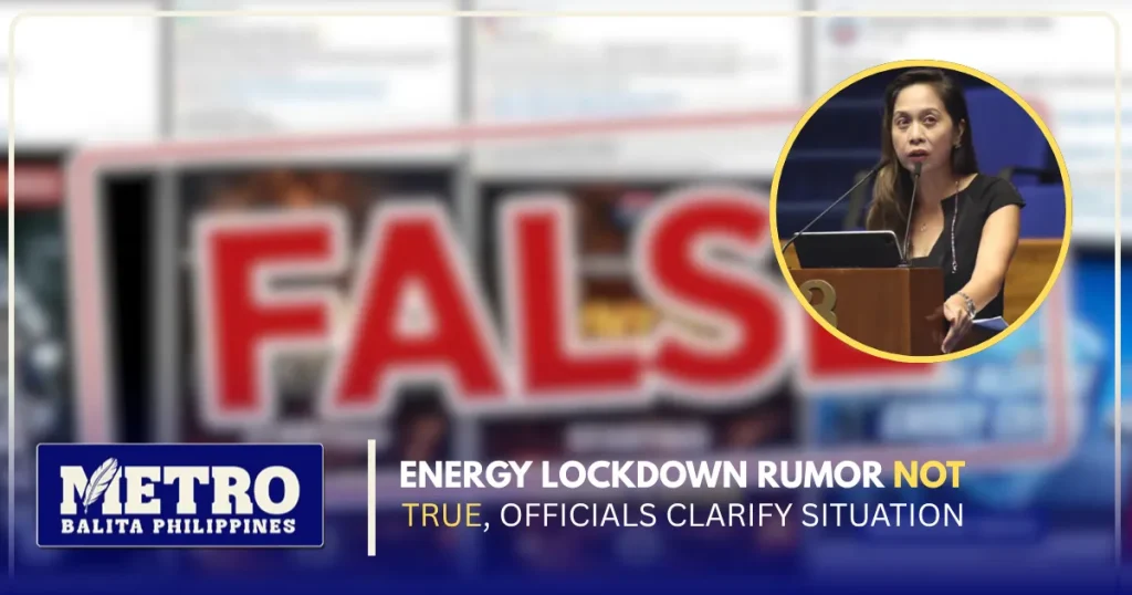 Energy Lockdown Rumor Not True, Officials Clarify Situation