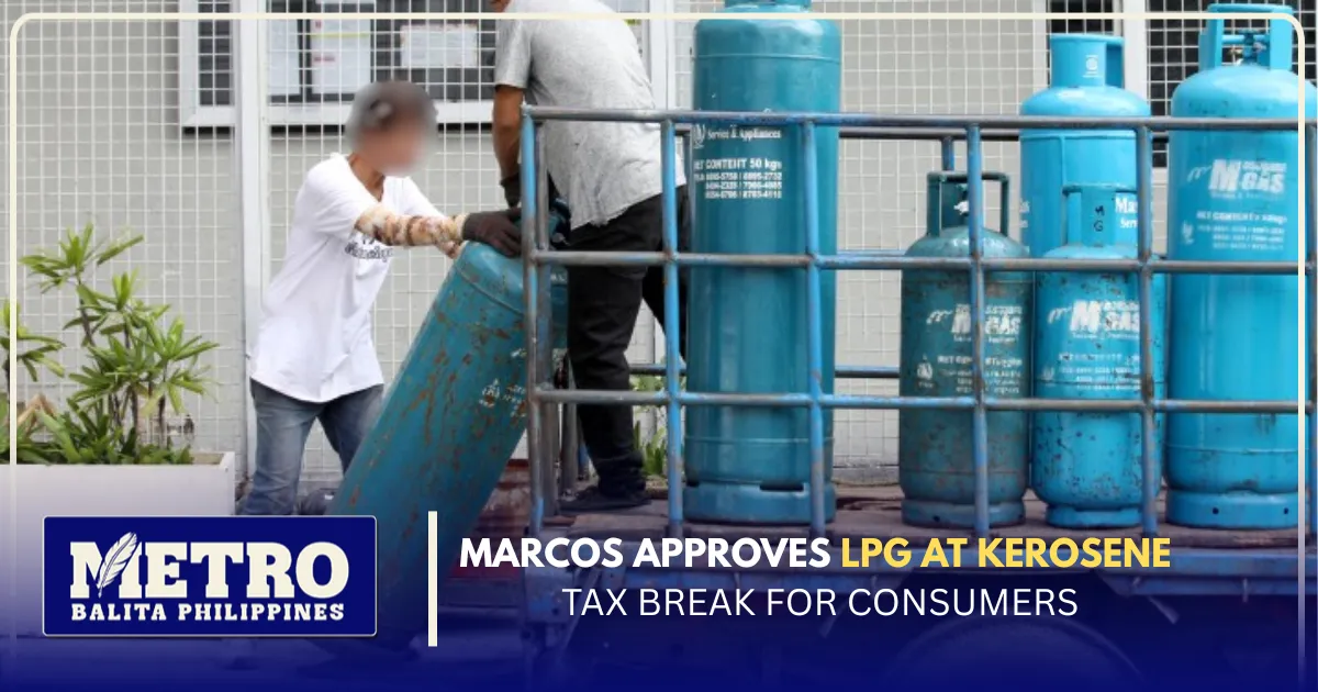 image of marcos approves lpg at kerosene tax break for consumers