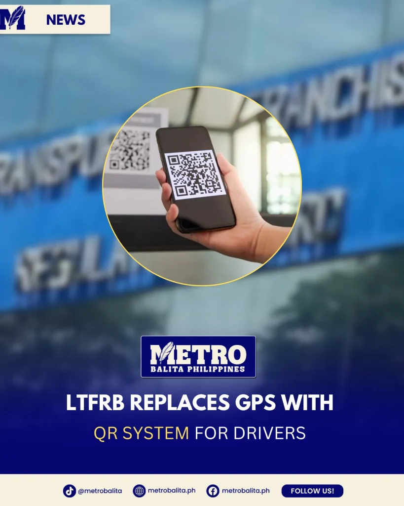 image of lltfrb introduces qr system for public transport program