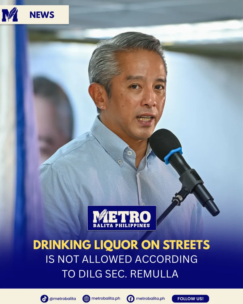 image of no drinking liquor on streets, dilg warns public