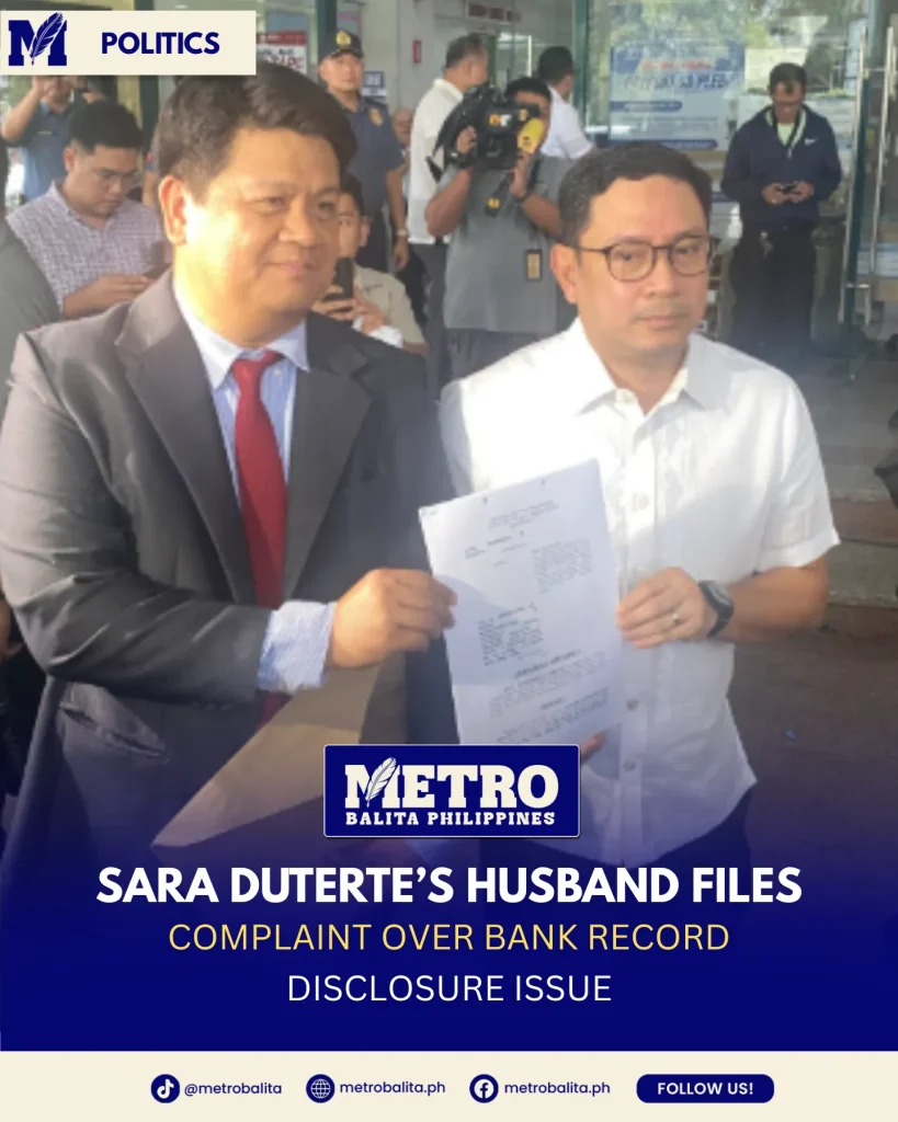 image of sara duterte's husband mans carpio files complaint over bank record disclosure