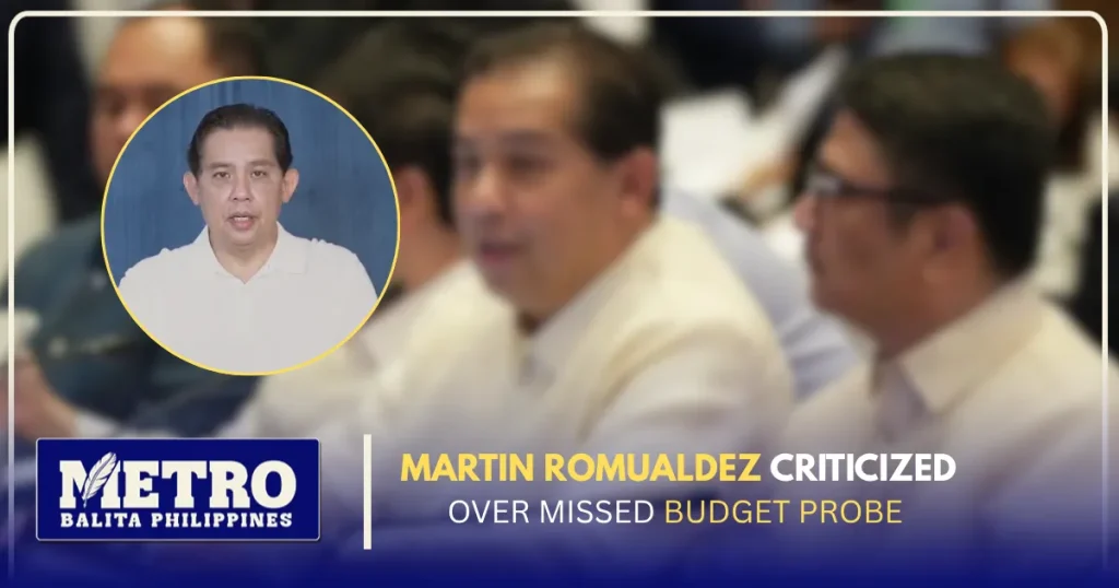 Martin romualdez Fails to Attend Senate Probe to Answer 2025 Budget