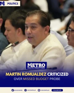 image of martin romualdez fails to attend senate probe to answer 2025 budget