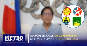 Marcos Jr. Calls Oil Companies to Implement Complete Price Roll