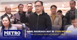 Ramil Madriaga May Be State Witness in VP Sara Impeachment Case
