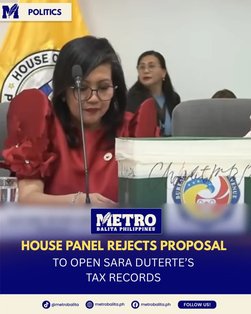 image of sara duterte tax filing: house panel dismisses opening of returns