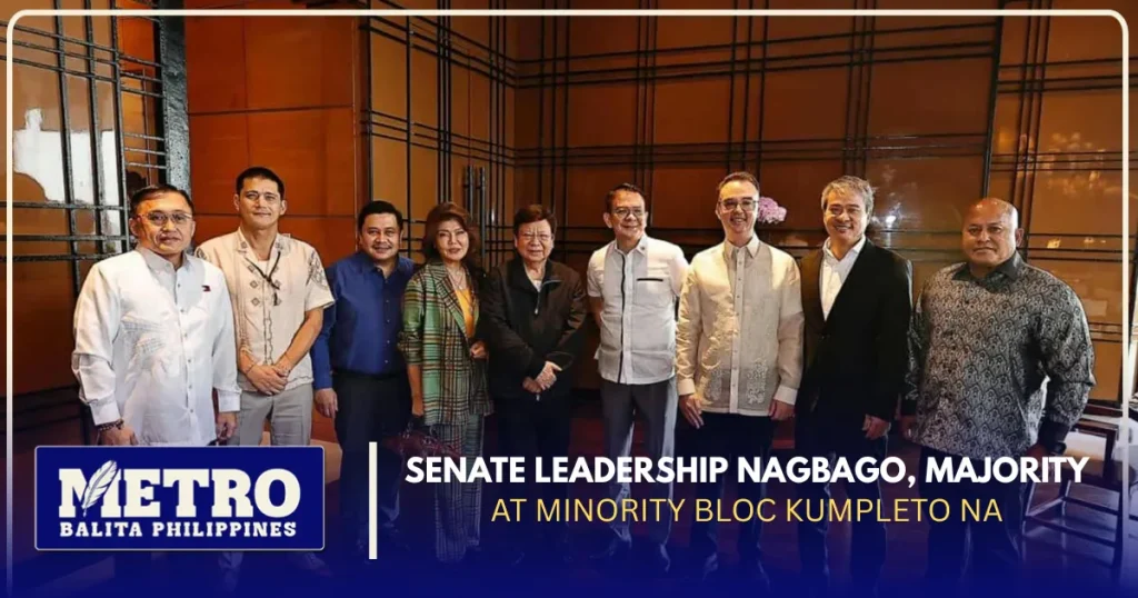 Senate Leadership Nagbago, Majority at Minority Bloc Kumpleto na