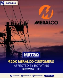 image of meralco power outage triggers rotating brownouts for 920,000 users