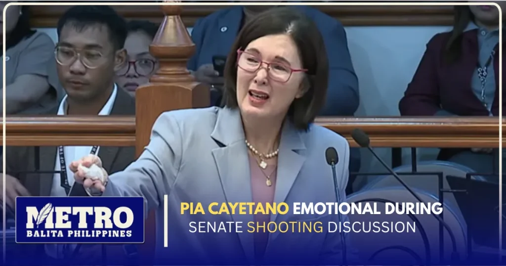 Pia Cayetano Emotional During Senate Shooting Discussion