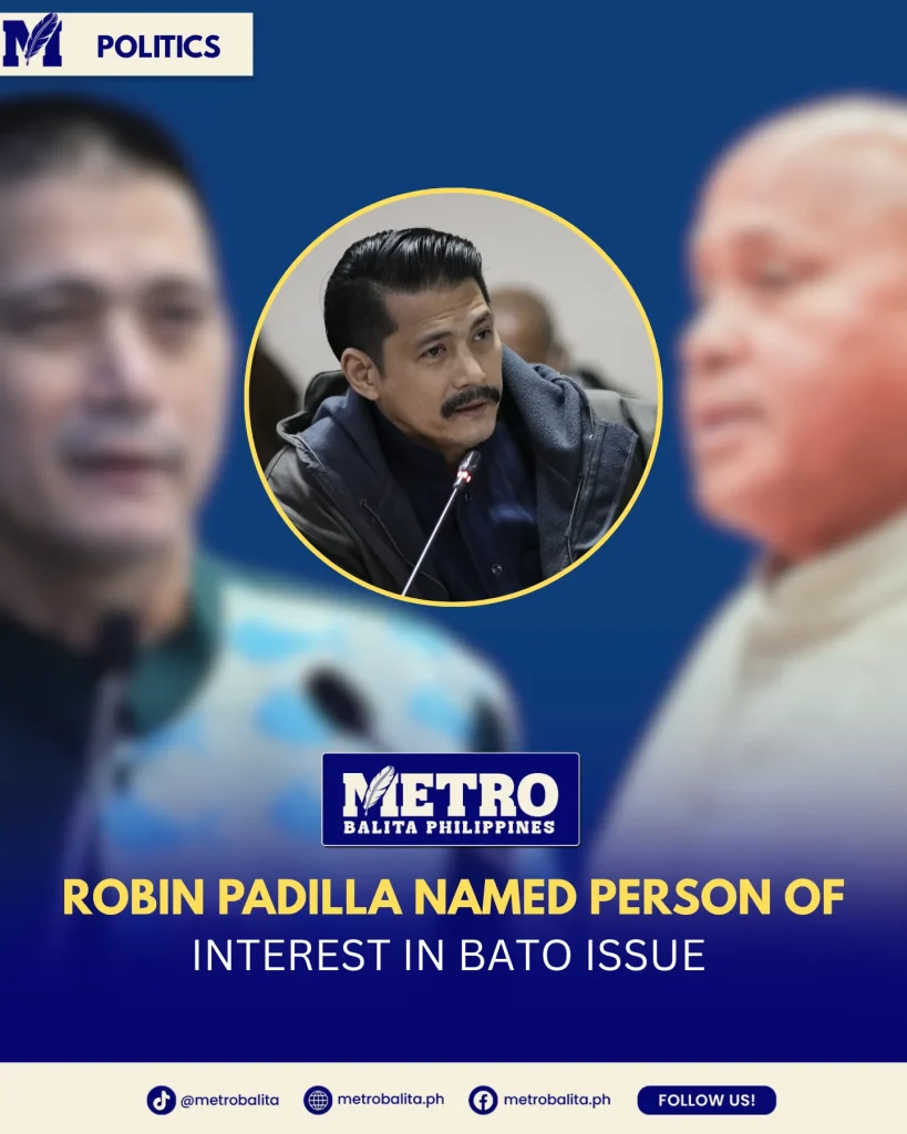 image of robin padilla linked to questions on bato dela rosa’s location