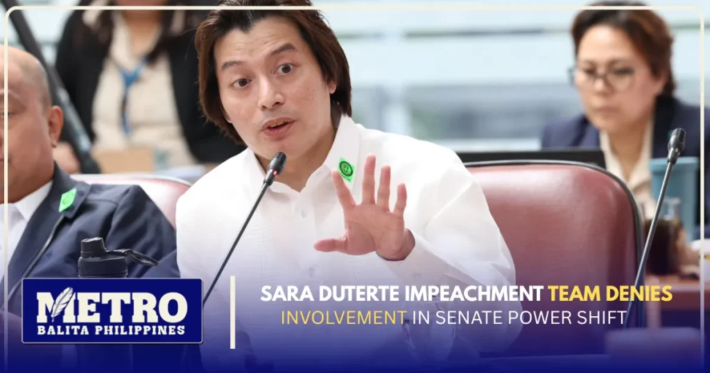 Sara Duterte Impeachment Team Denies Involvement in Senate Power Shift