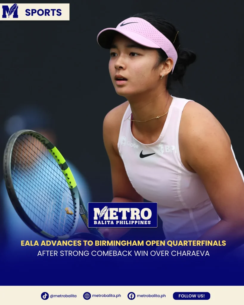 Eala advances to Birmingham Open quarterfinals