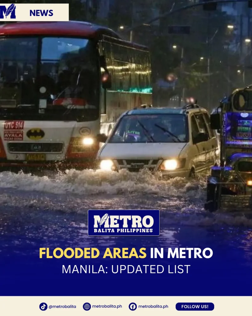 image of metro manila flooded areas: which roads are affected?