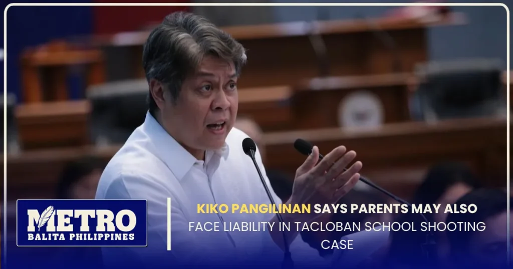 Kiko Pangilinan Says Parents May Also Face Liability in Tacloban School Shooting Case