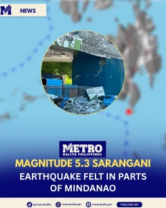 image of magnitude 5.3 sarangani earthquake felt in parts of mindanao