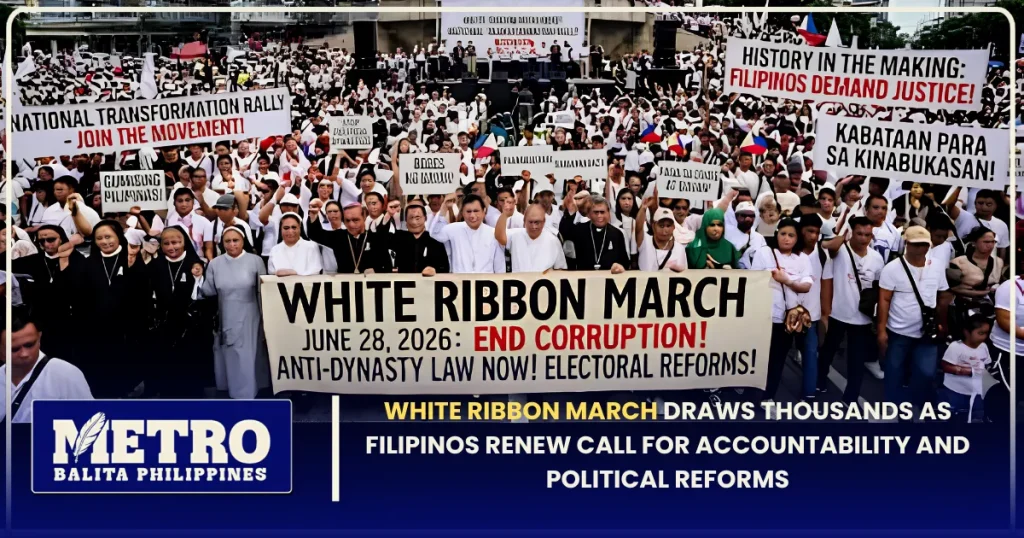 White Ribbon March Draws Thousands as Filipinos Renew Call for Accountability and Political Reforms