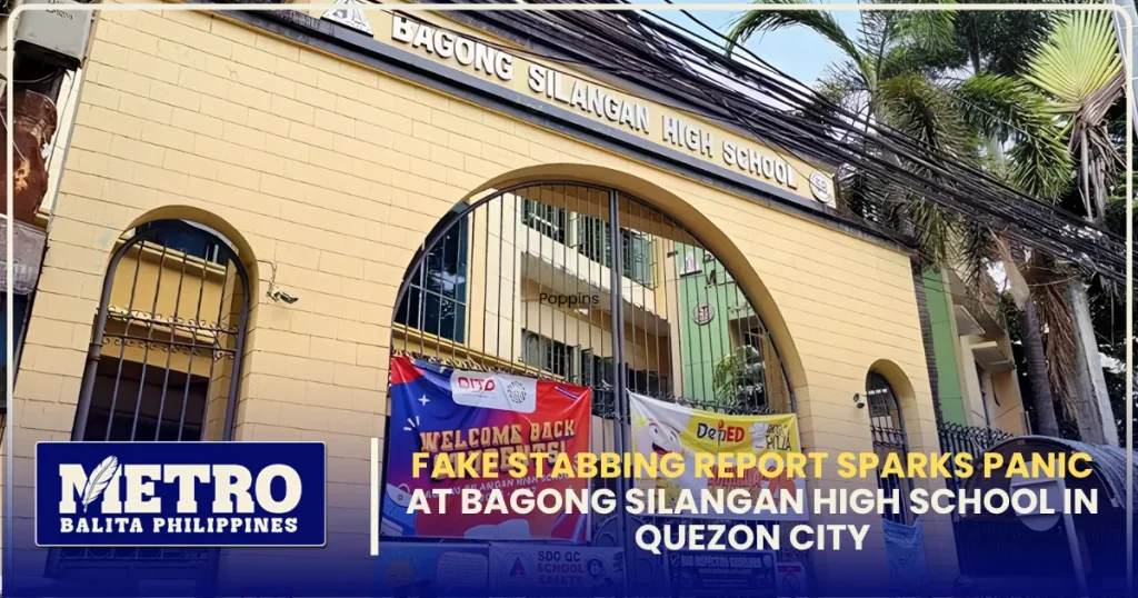 Fake Stabbing Report Sparks Panic at Bagong Silangan High School in Quezon City