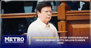 Marcoleta arrested