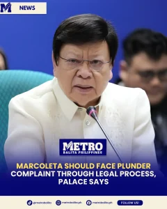 Marcoleta should face plunder