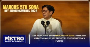 Key Highlights from Marcos 5th SONA: President Marcos Unveils Key Priorities for the Nation’s Future