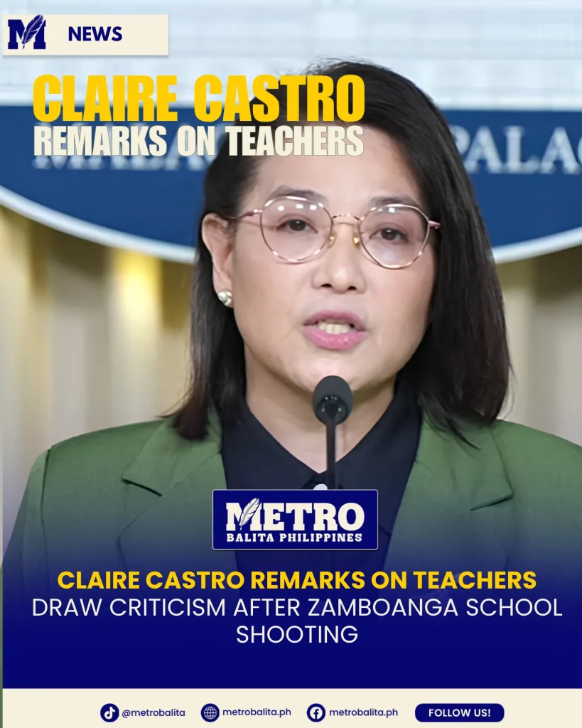 Claire Castro remarks on teachers