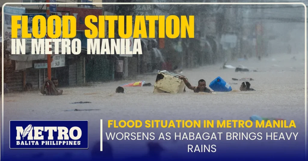 Flood Situation in Metro Manila Worsens as Habagat Brings Heavy Rains