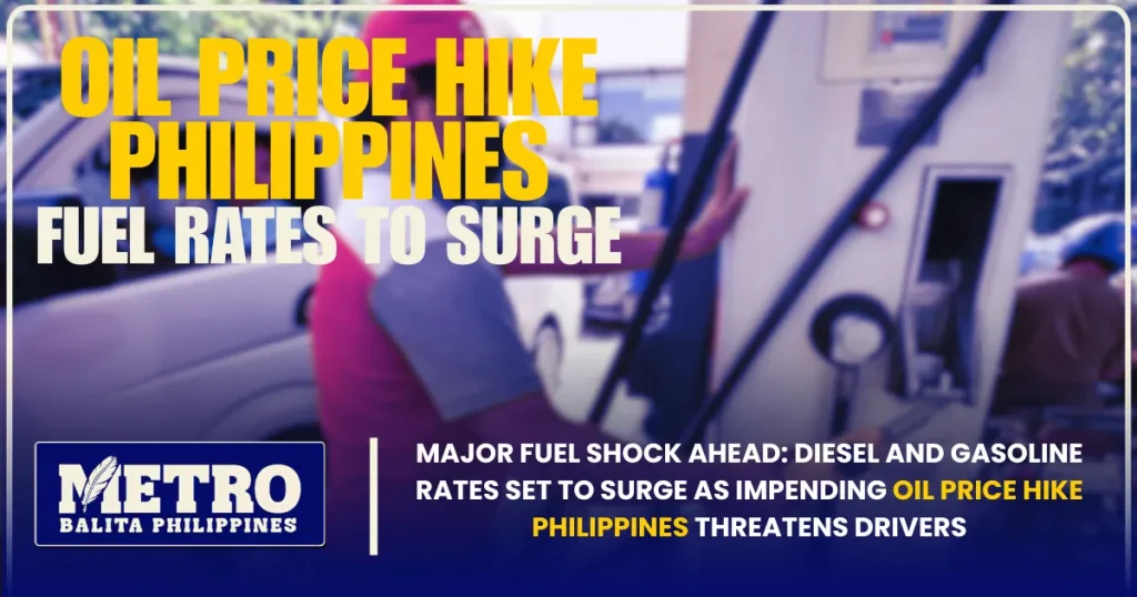 Major Fuel Shock Ahead: Diesel and Gasoline Rates Set to Surge as Impending Oil Price Hike Philippines Threatens Drivers